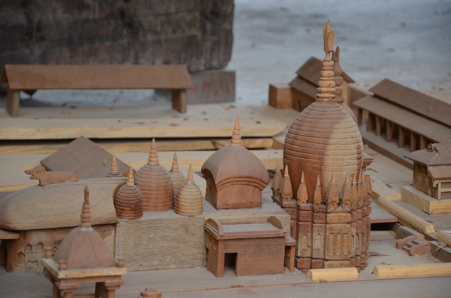 Wooden model of Kamakhya Temple, Guwahati, Assam