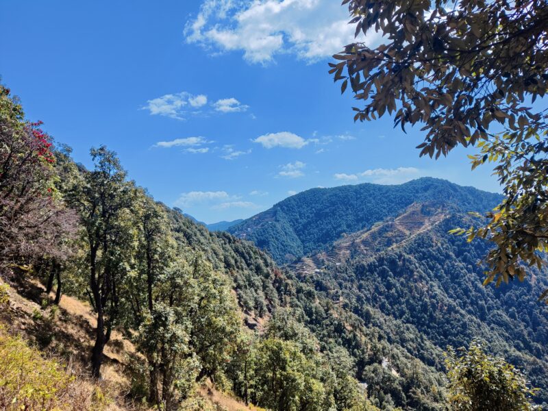 Bhowali Trail Hiking. View near Gagar